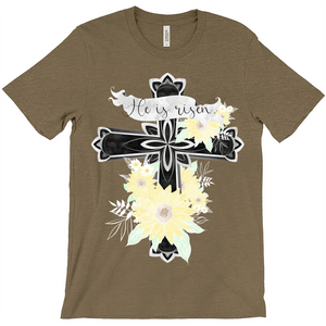 Risen Floral Cross T-Shirt (Adult)