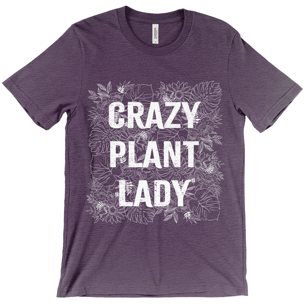 Crazy Plant Lady T-Shirt White Ink (Adult)