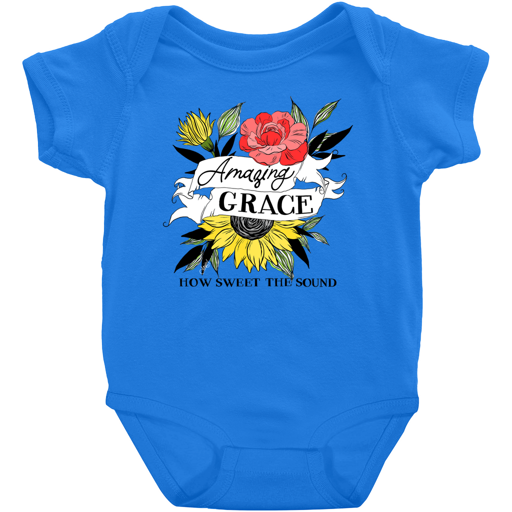 Amazing Grace Floral Onesie