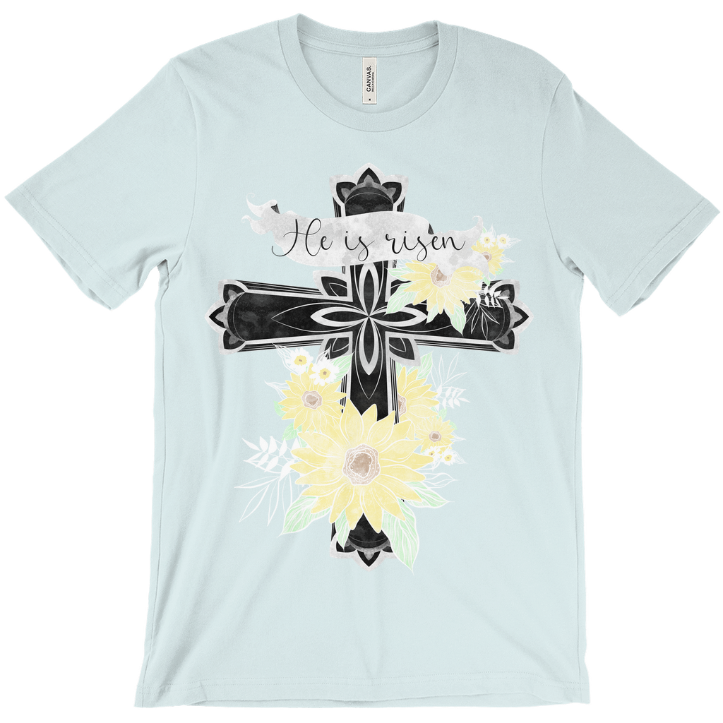 Risen Floral Cross T-Shirt (Adult)