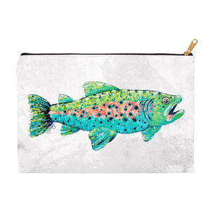 Trout Canvas Accessory Pouch