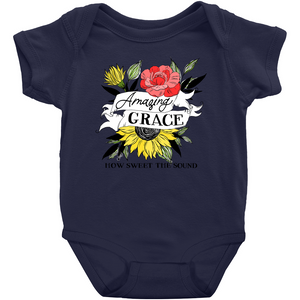 Amazing Grace Floral Onesie