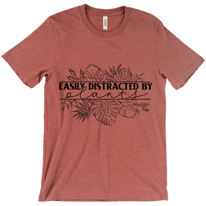 Easily Distracted by Plants T-Shirt Black Ink (Adult)