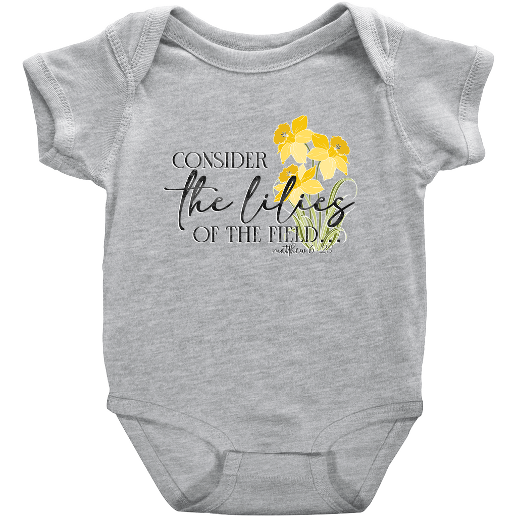 Consider the Lilies Onesie