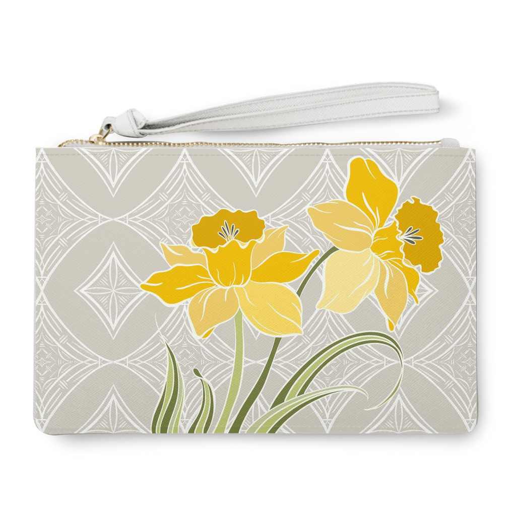 Art Deco Daffodil Clutch Bag