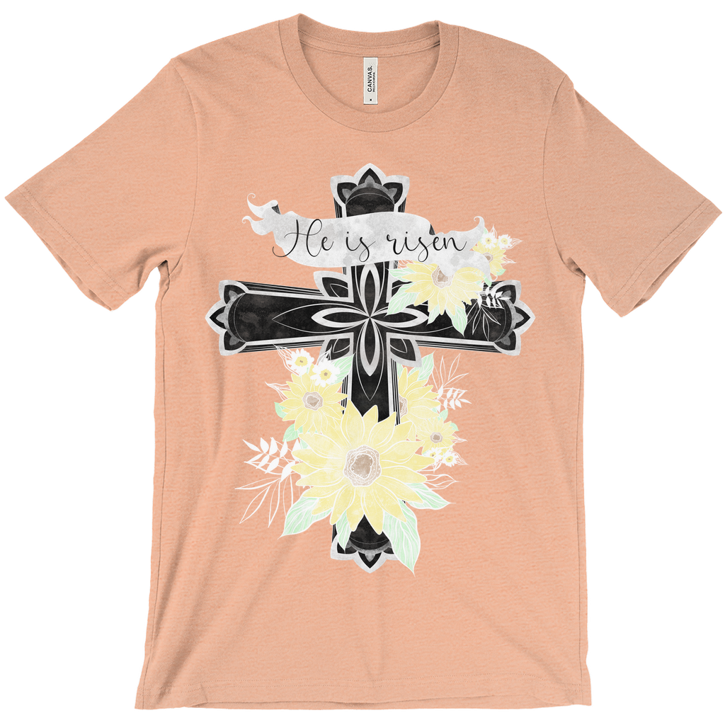 Risen Floral Cross T-Shirt (Adult)