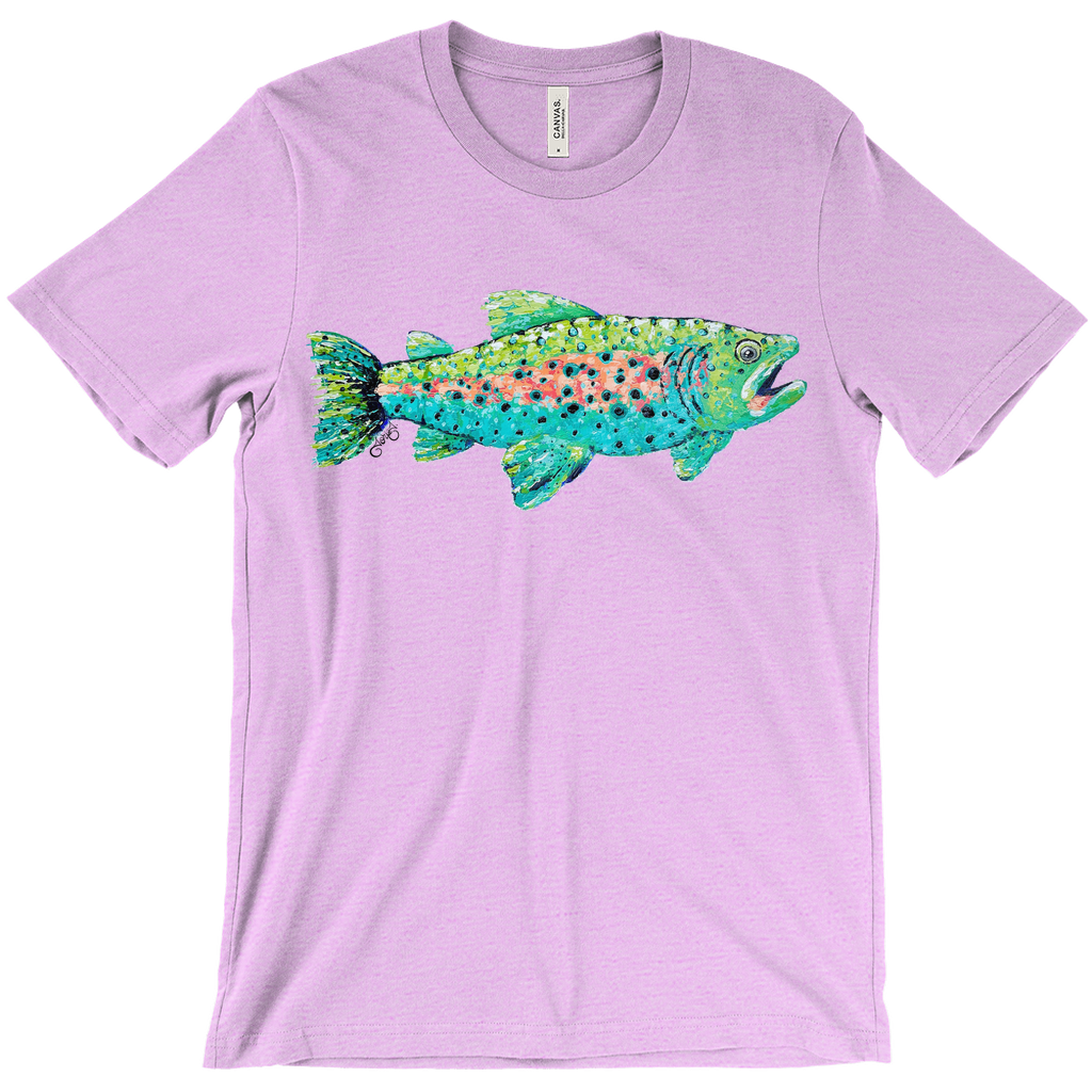 Trout Canvas T-Shirt (Adult)