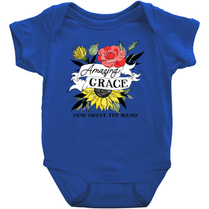 Amazing Grace Floral Onesie