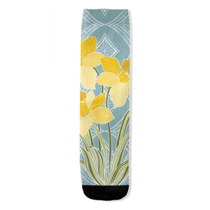 Art Deco Daffodil Socks