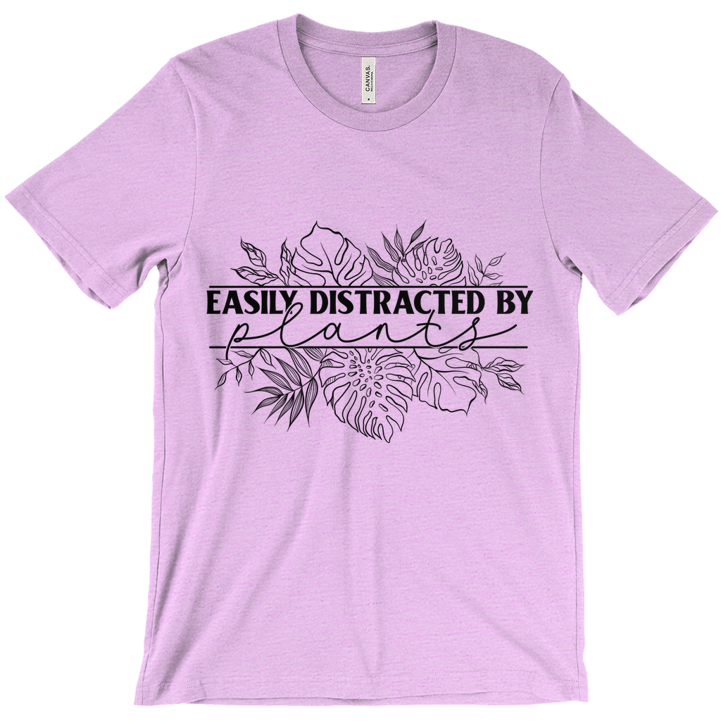 Easily Distracted by Plants T-Shirt Black Ink (Adult)