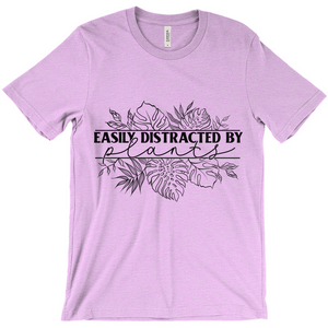 Easily Distracted by Plants T-Shirt Black Ink (Adult)