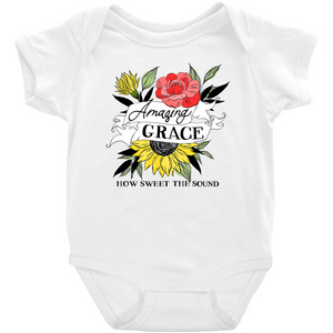 Amazing Grace Floral Onesie