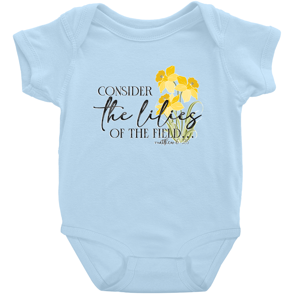 Consider the Lilies Onesie