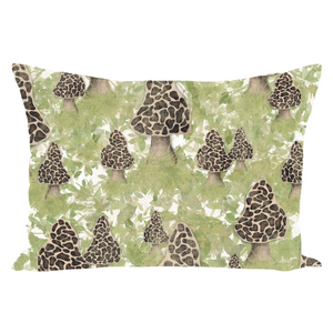 Morel Mushrooms Throw Pillow