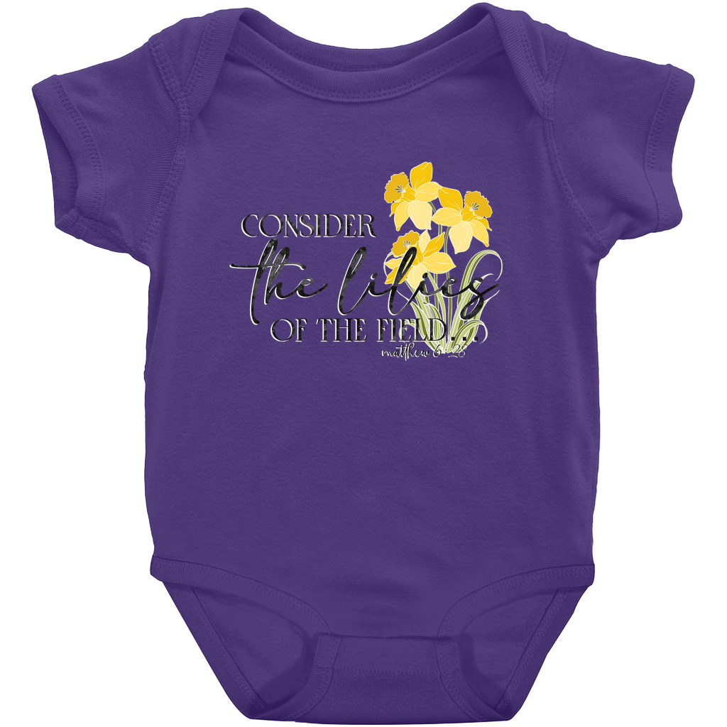 Consider the Lilies Onesie