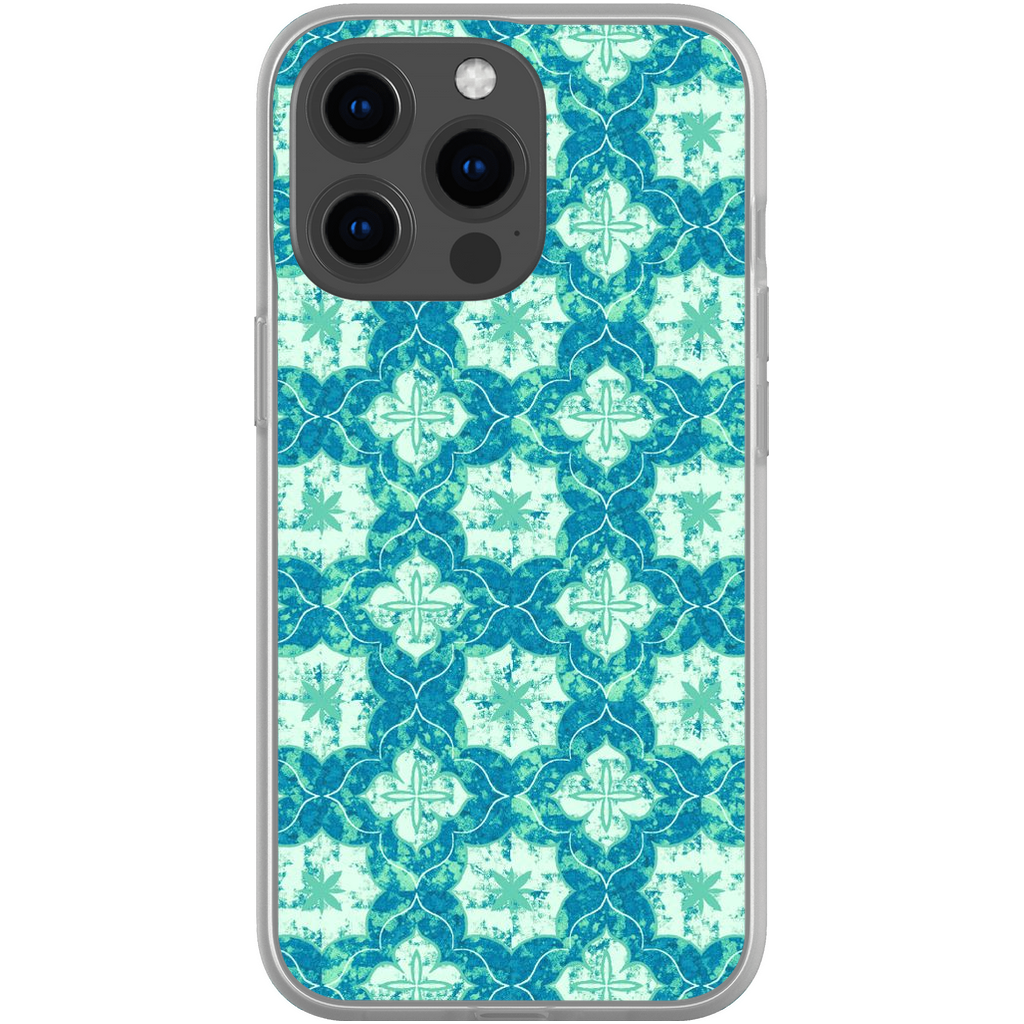 Turquoise Moroccan Stars FLEX Phone Case