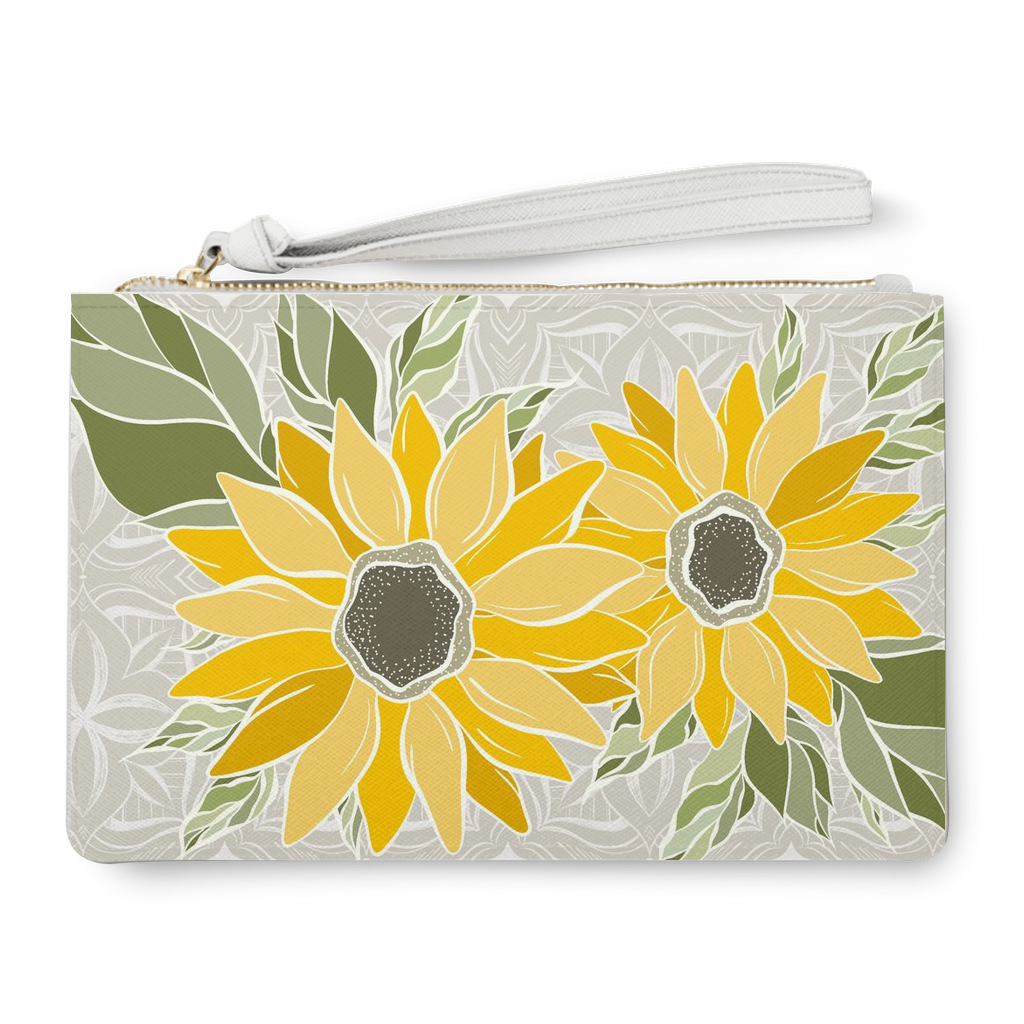 Art Deco Sunflower Clutch Bag