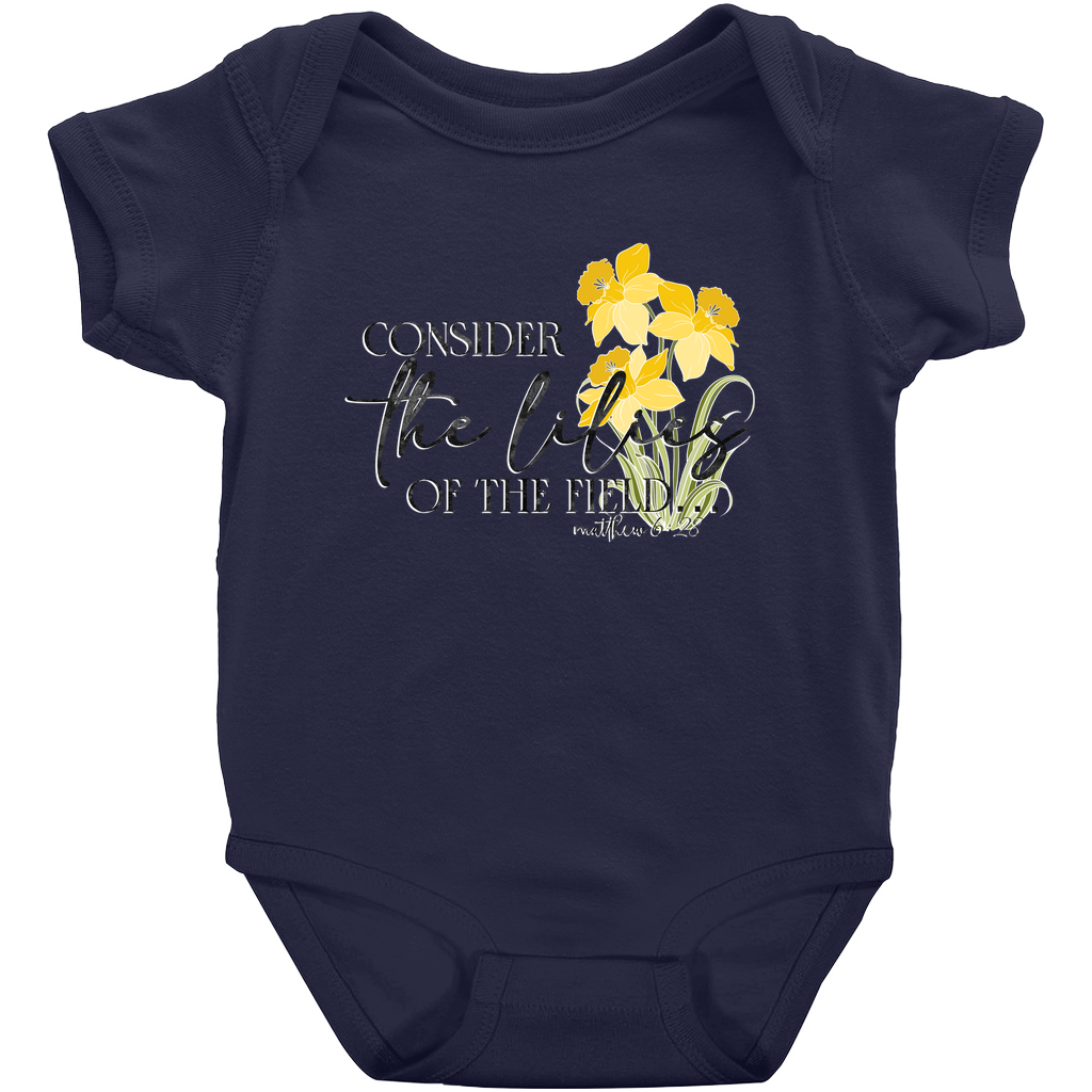 Consider the Lilies Onesie