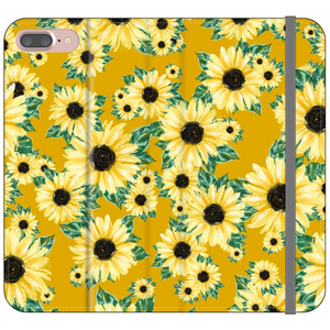 Golden Sunflower Fields WALLET Phone Case