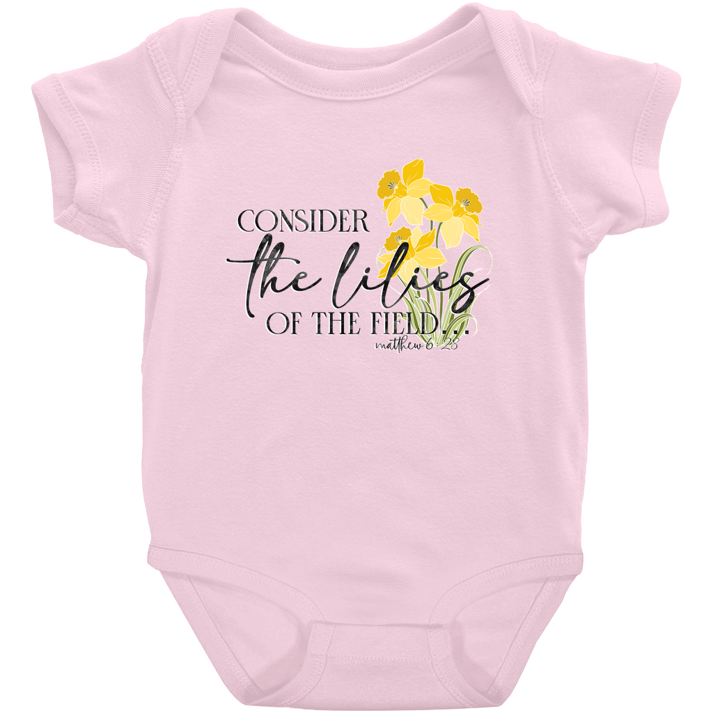 Consider the Lilies Onesie