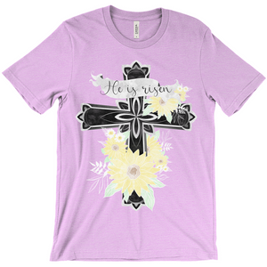 Risen Floral Cross T-Shirt (Adult)