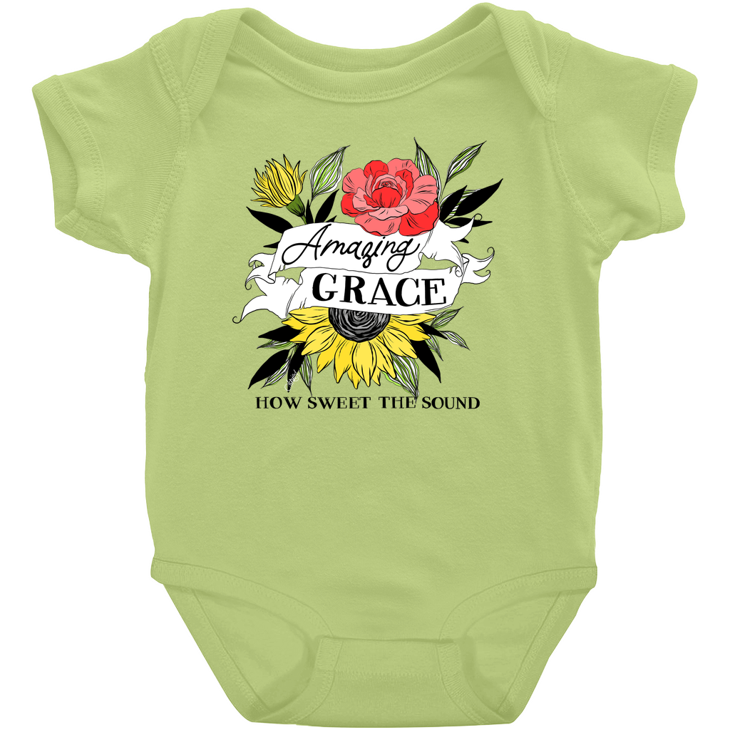 Amazing Grace Floral Onesie