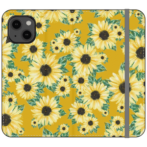 Golden Sunflower Fields WALLET Phone Case