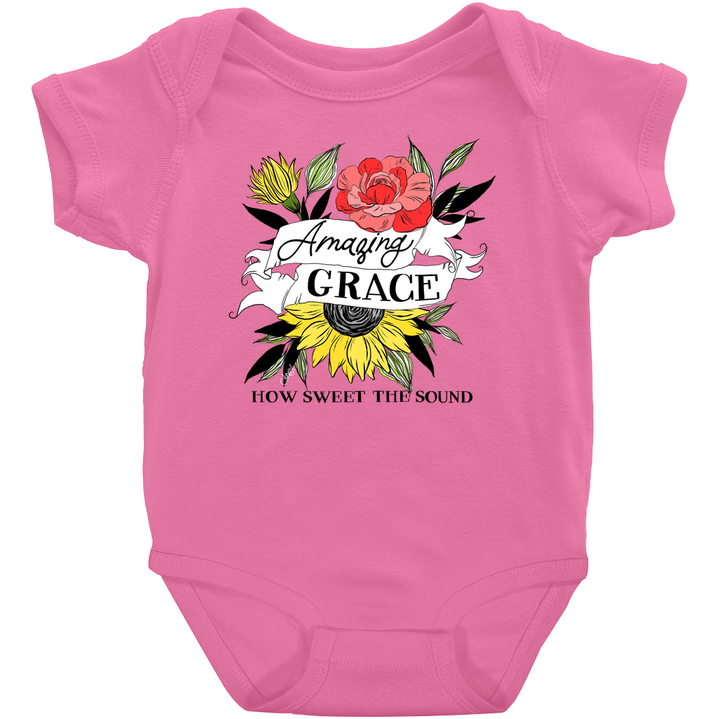 Amazing Grace Floral Onesie