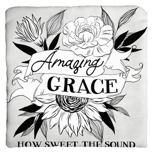 Amazing Grace Floral Throw Pillow