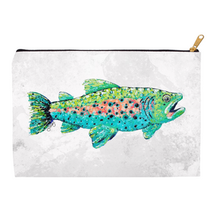 Trout Canvas Accessory Pouch