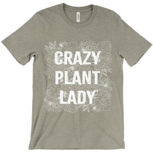 Crazy Plant Lady T-Shirt White Ink (Adult)