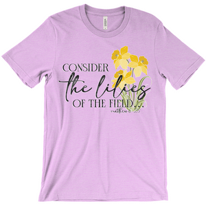 Consider the Lilies T-Shirt (Adult)