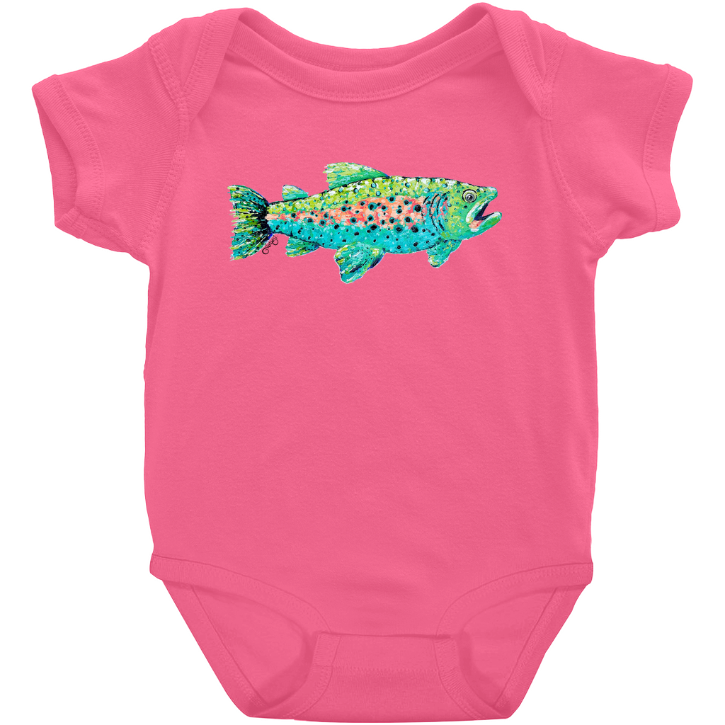 Trout Canvas Onesie