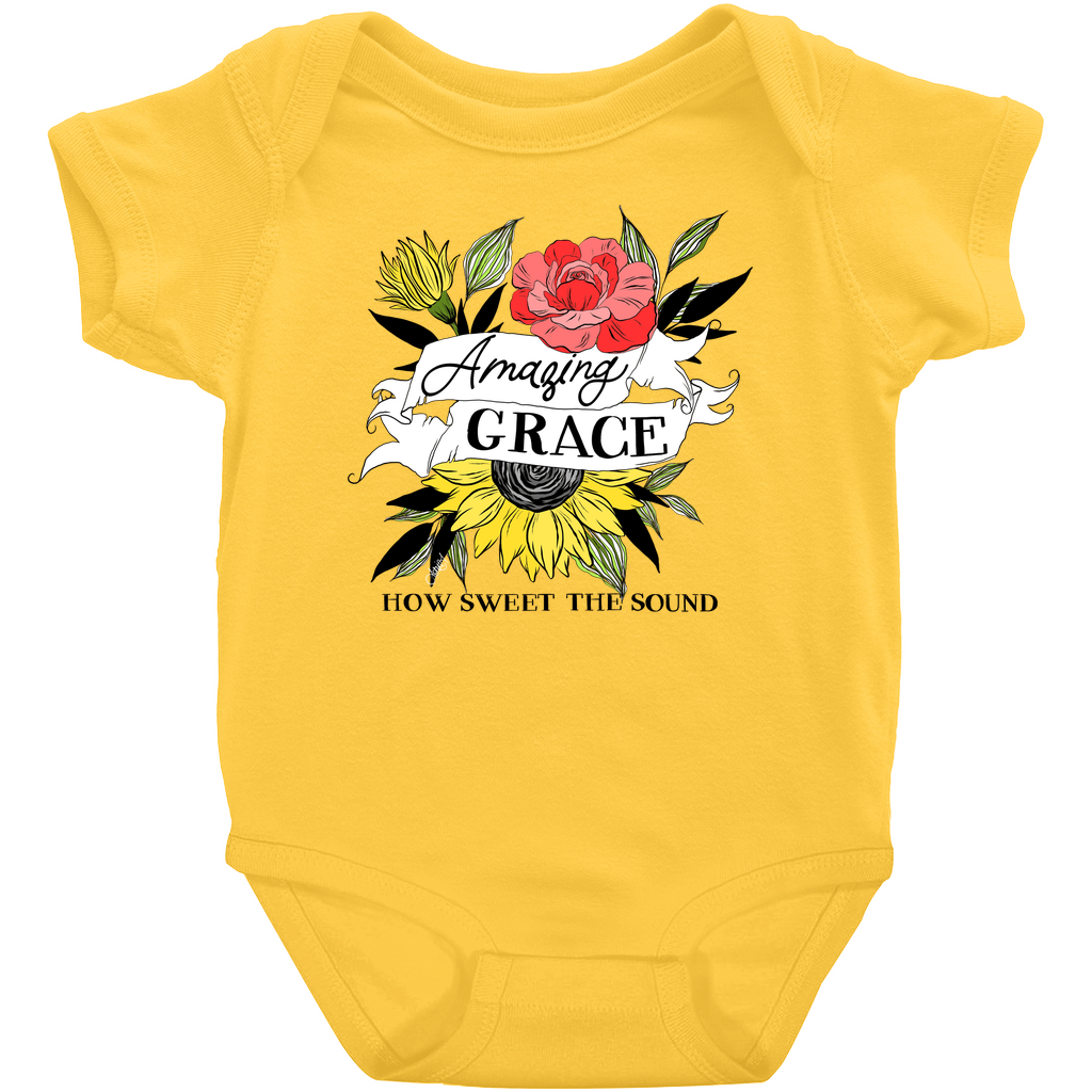 Amazing Grace Floral Onesie