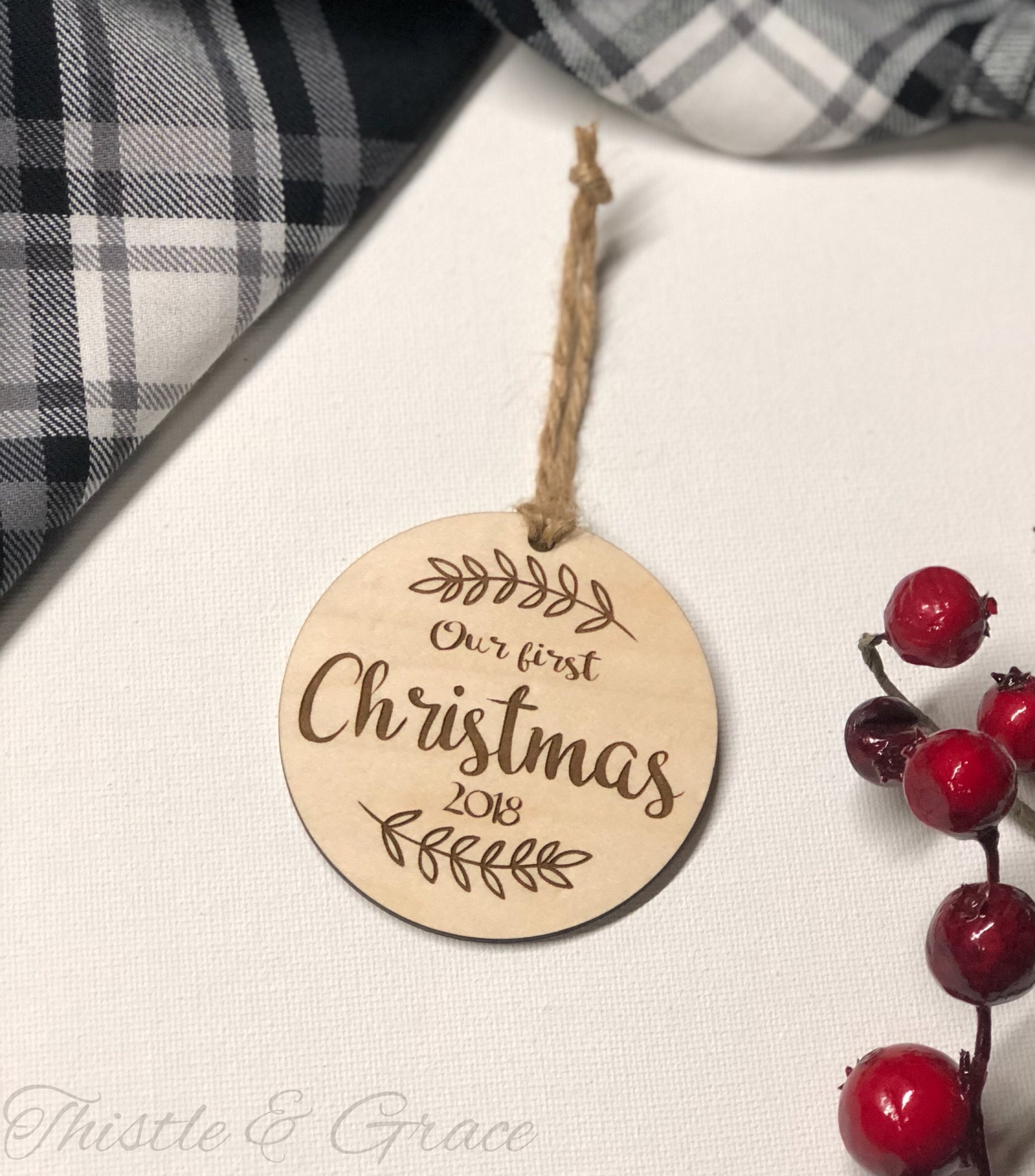 Custom Wooden Christmas Ornaments