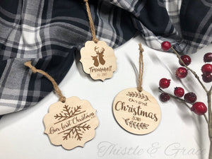 Custom Wooden Christmas Ornaments