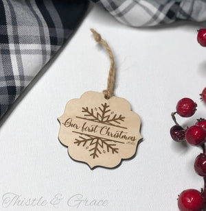 Custom Wooden Christmas Ornaments