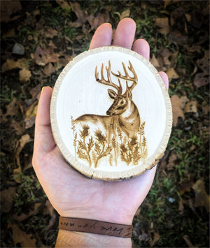 Small Engraved Wood Slice