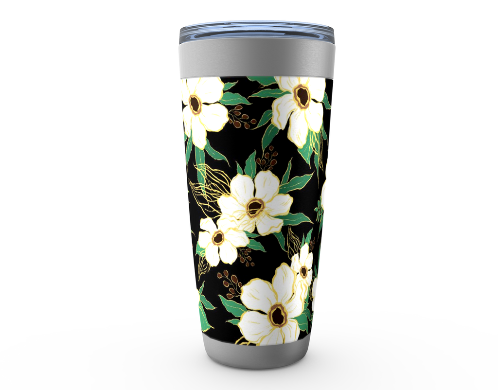 Black Anemone Viking Tumbler