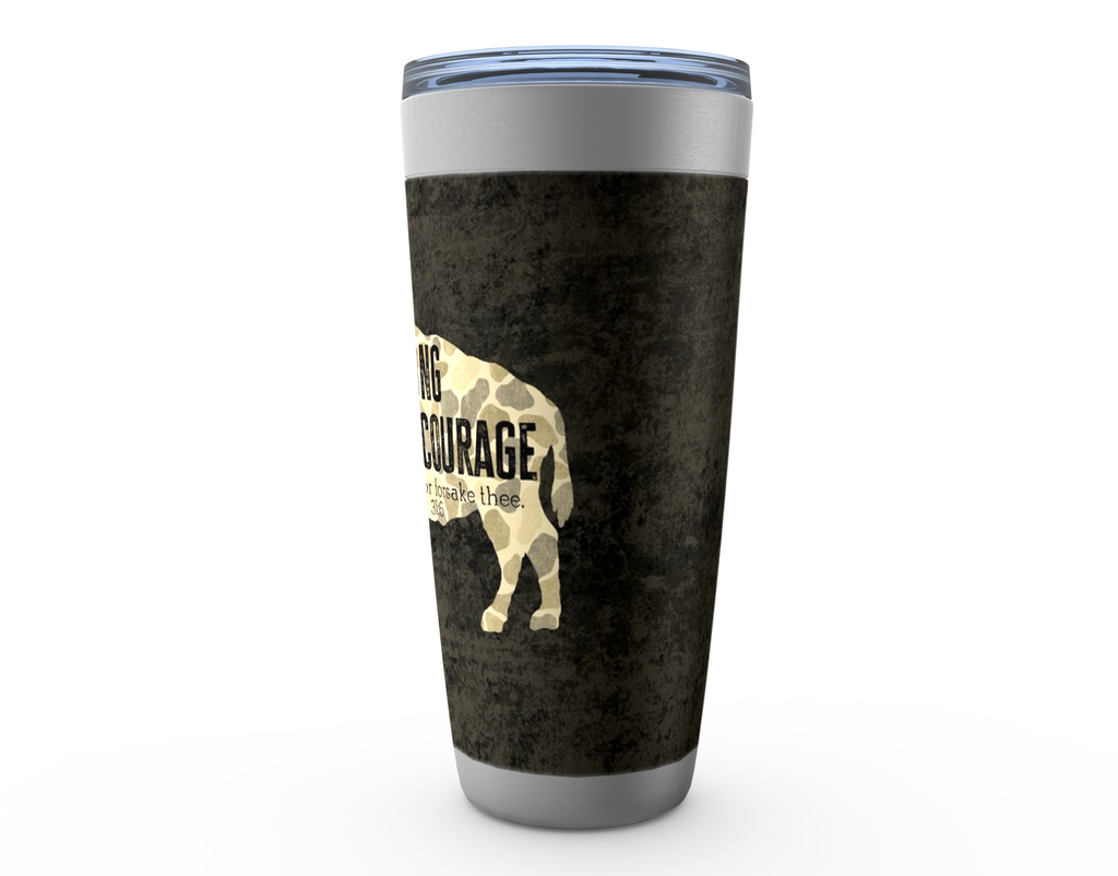 Be Strong Buffalo Viking Tumbler