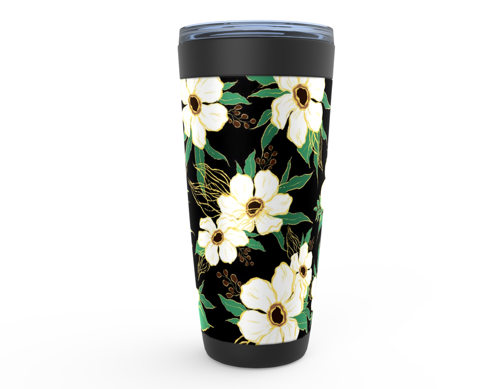 Black Anemone Viking Tumbler